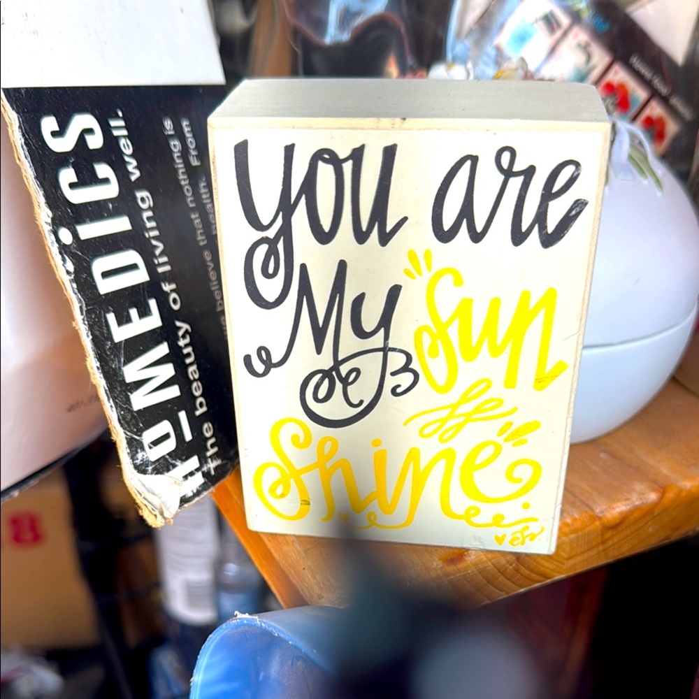 You Are My Sunshine Decorative Block